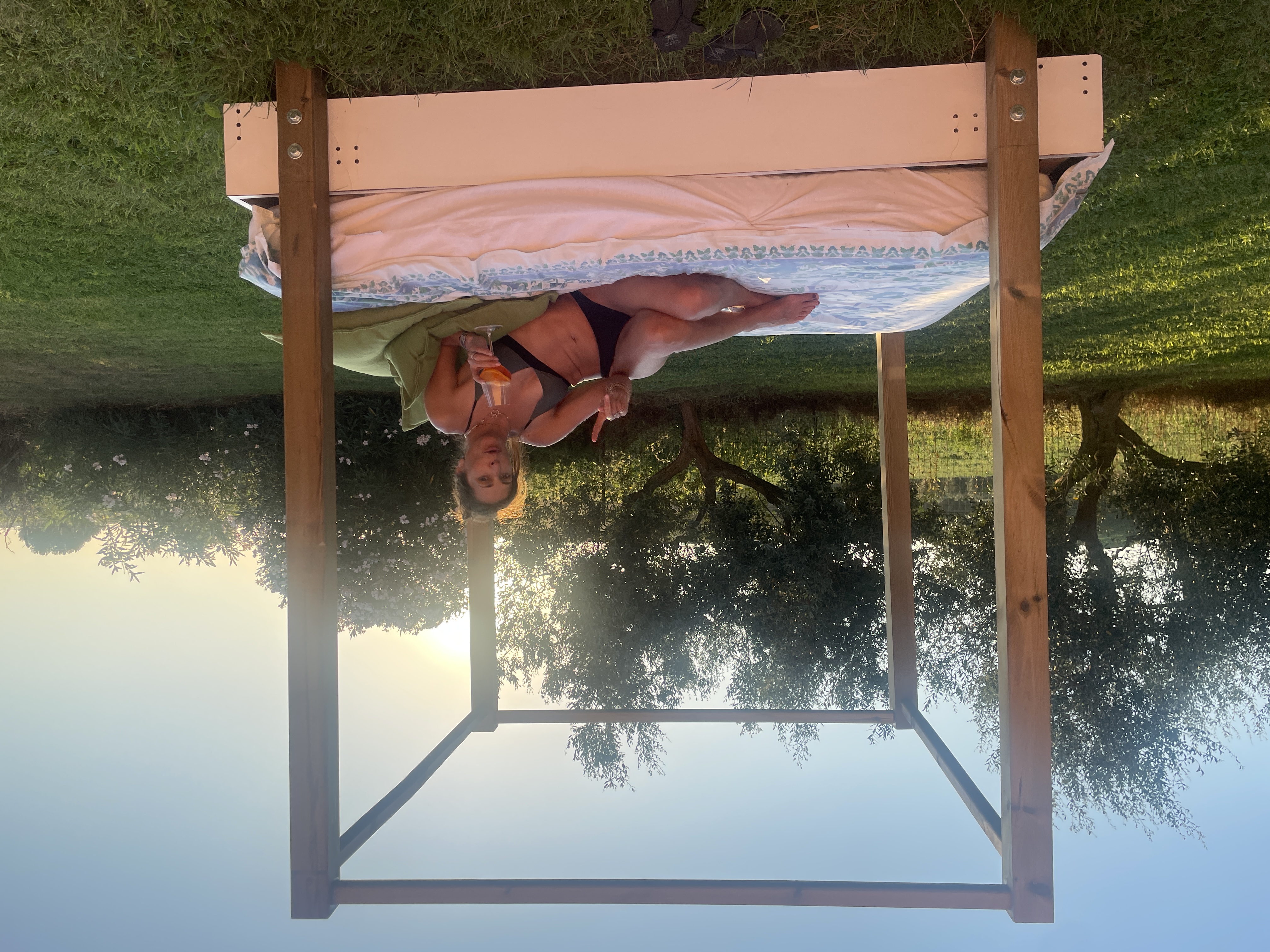 Lulu relaxing in the sunshine